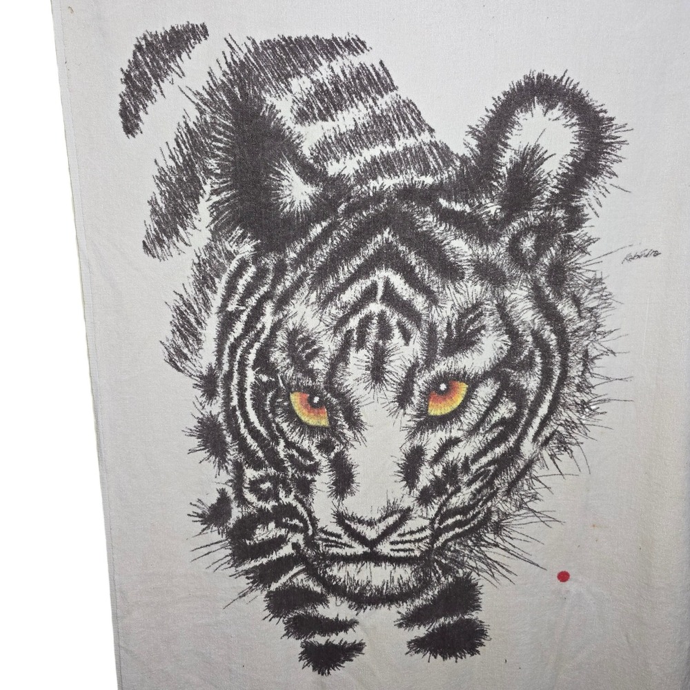 Bengal Tiger Red‎ Dot Gallerie Rabindra Beach Towel Vintage Saydah 68" x 36"
